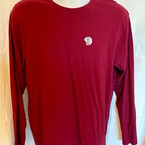 Mountain Hardwear Red Long Sleeve Tee
